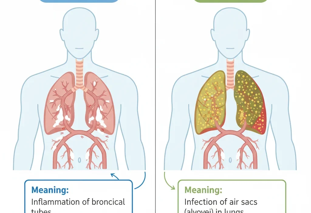 Bronchitis or Pneumonia: Meaning,