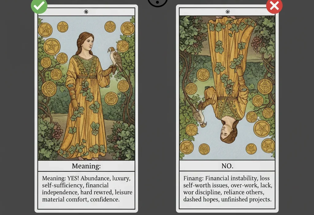 Nine of Pentacles Yes or No