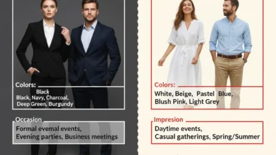 dark or light dress to impress