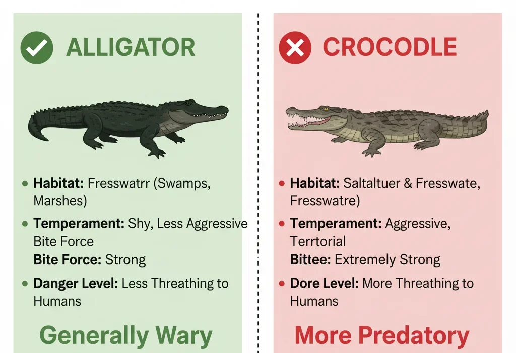 Are Alligators or Crocodiles More Dangerous
