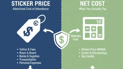 Are Net Costs or Sticker Prices Lower for Higher Education and Why