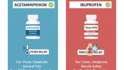 Acetaminophen or Ibuprofen