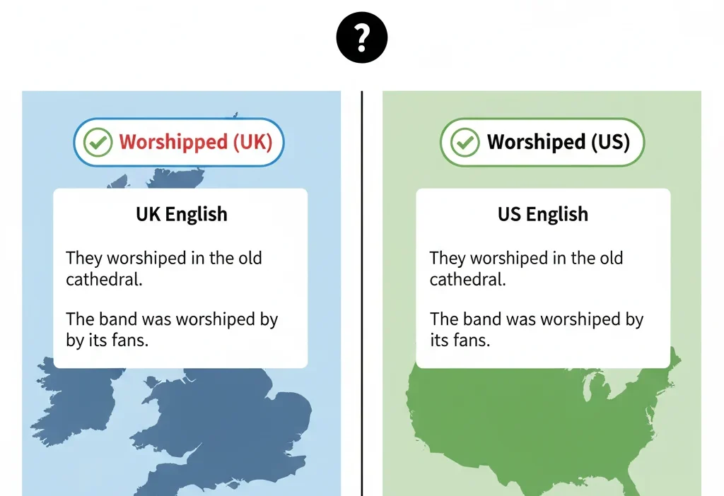 Worshipped or Worshiped