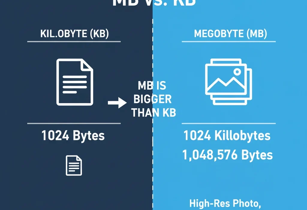 What Is Bigger MB or KB