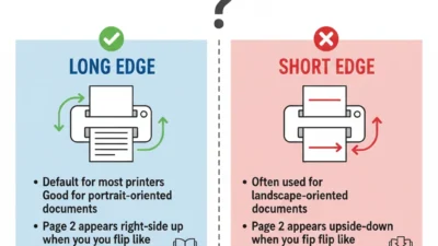 print on long edge or short edge