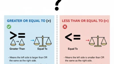 Greater Than or Equal Sign