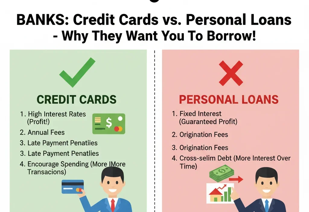 Why Do You Think Banks Will Try to Sell You Credit Cards or Personal Loans