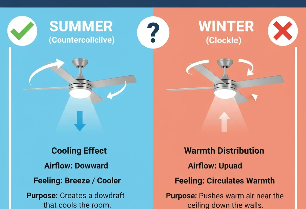 Fan Clockwise or Counterclockwise