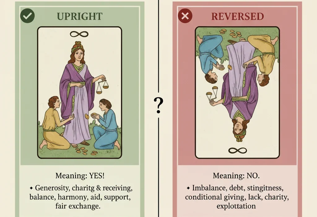 Six of Pentacles Yes or No