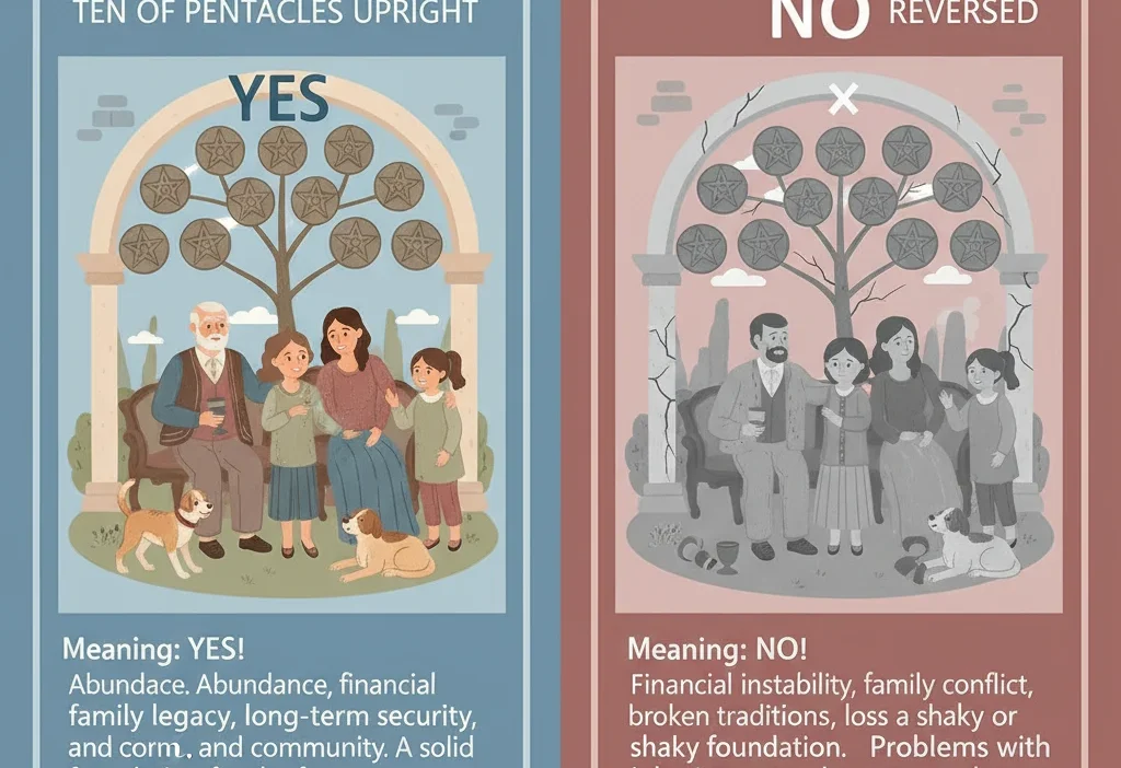 Ten of Pentacles Yes or No