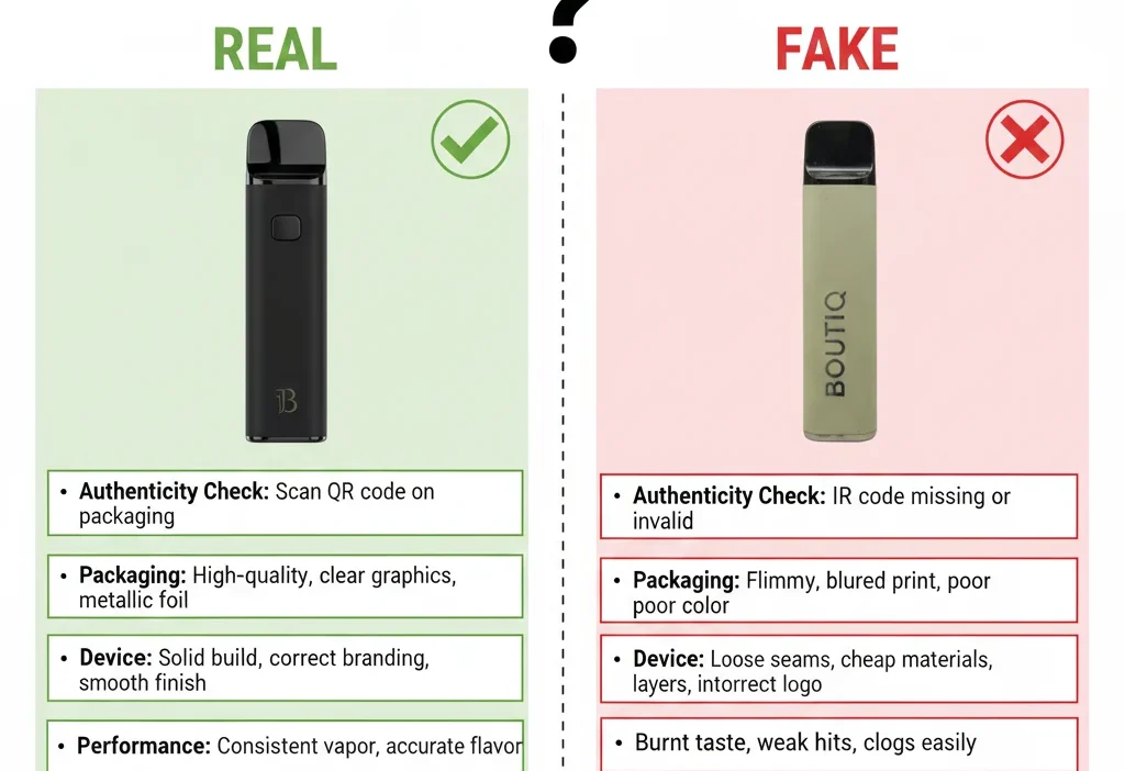 Boutiq Disposable Real or Fake