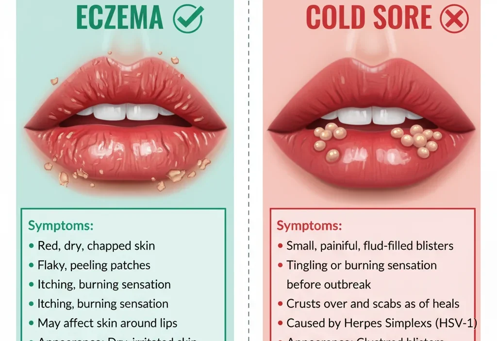 Eczema on Lips or Cold Sore