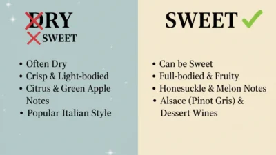 Pinot Grigio Sweet or Dry