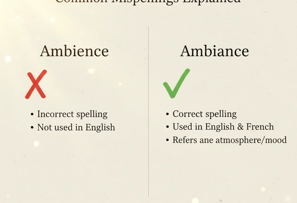 Ambience or Ambiance