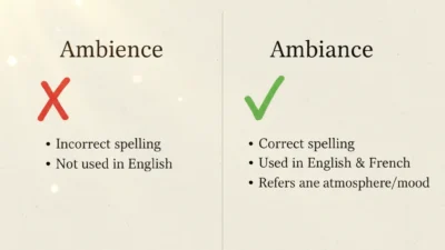 Ambience or Ambiance