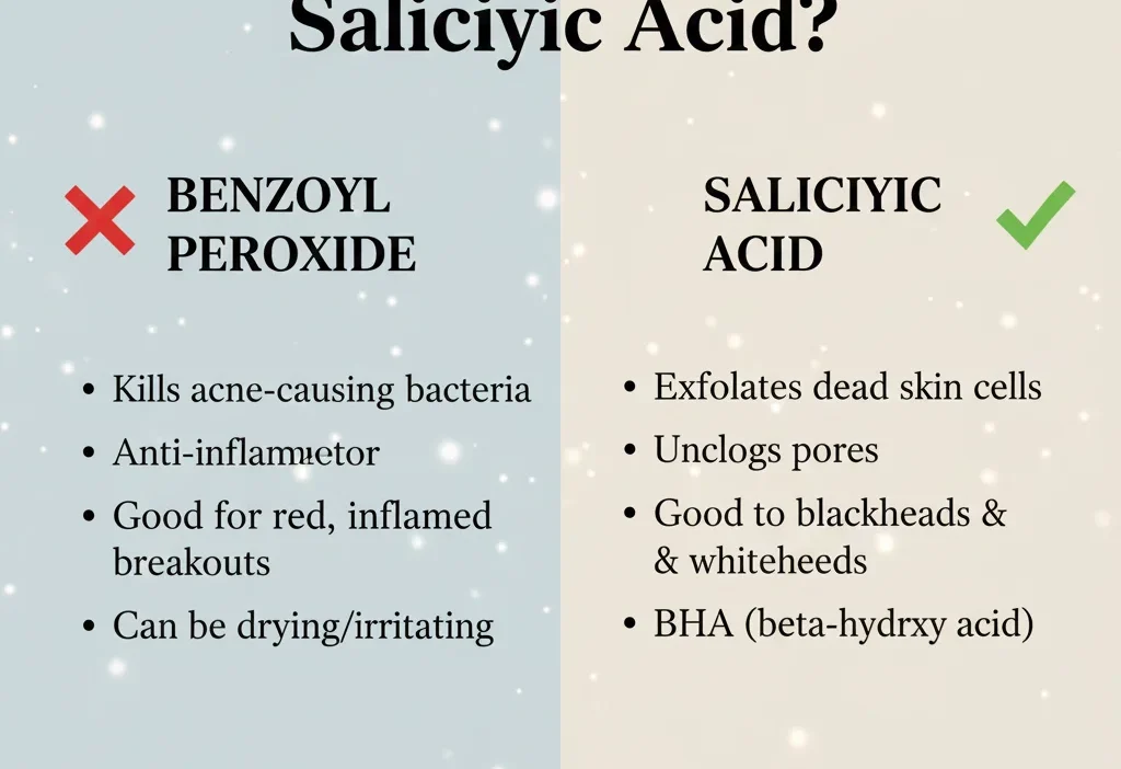 Benzoyl Peroxide or Salicylic Acid
