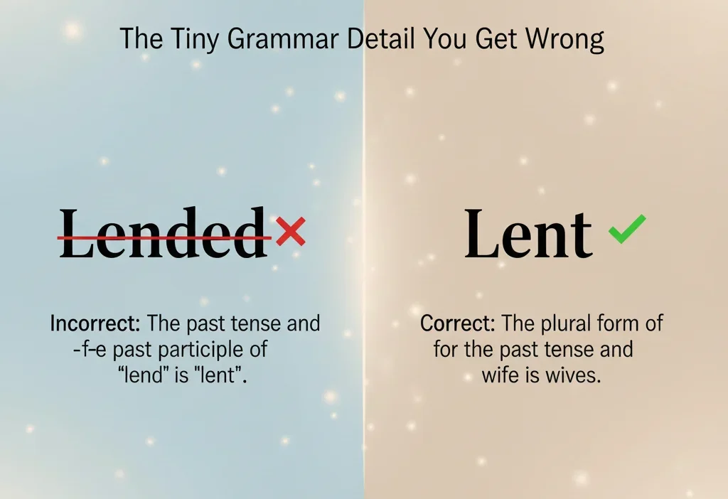Lended or Lent