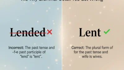 Lended or Lent