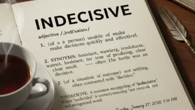 Undecisive or Indecisive