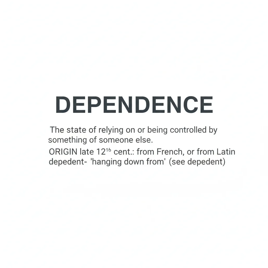 Dependance or Dependence